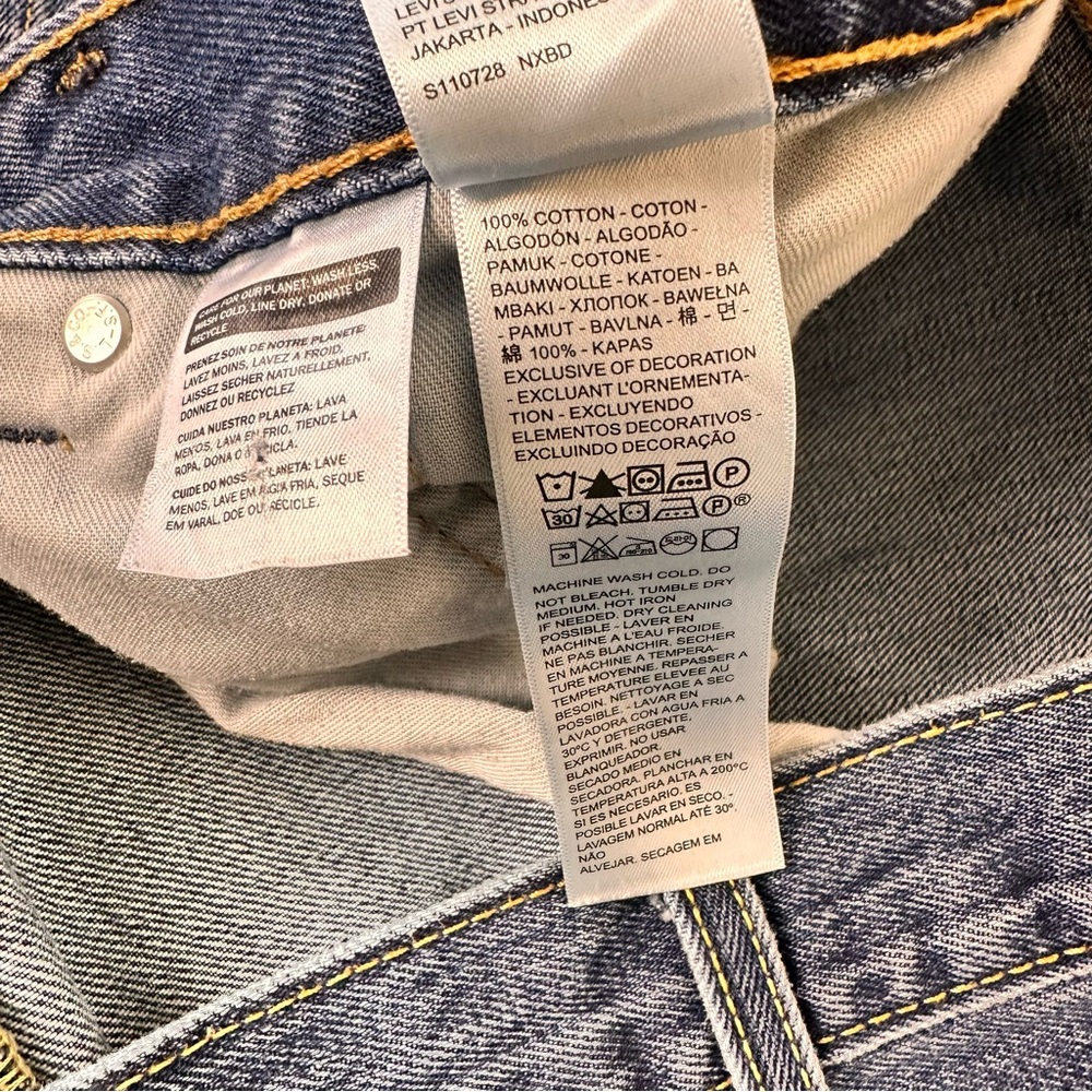 Levi's 550 Men's Jeans Size 38/30 Medium Blue Wash Straight Leg Cotton Classic - Picture 7 of 10